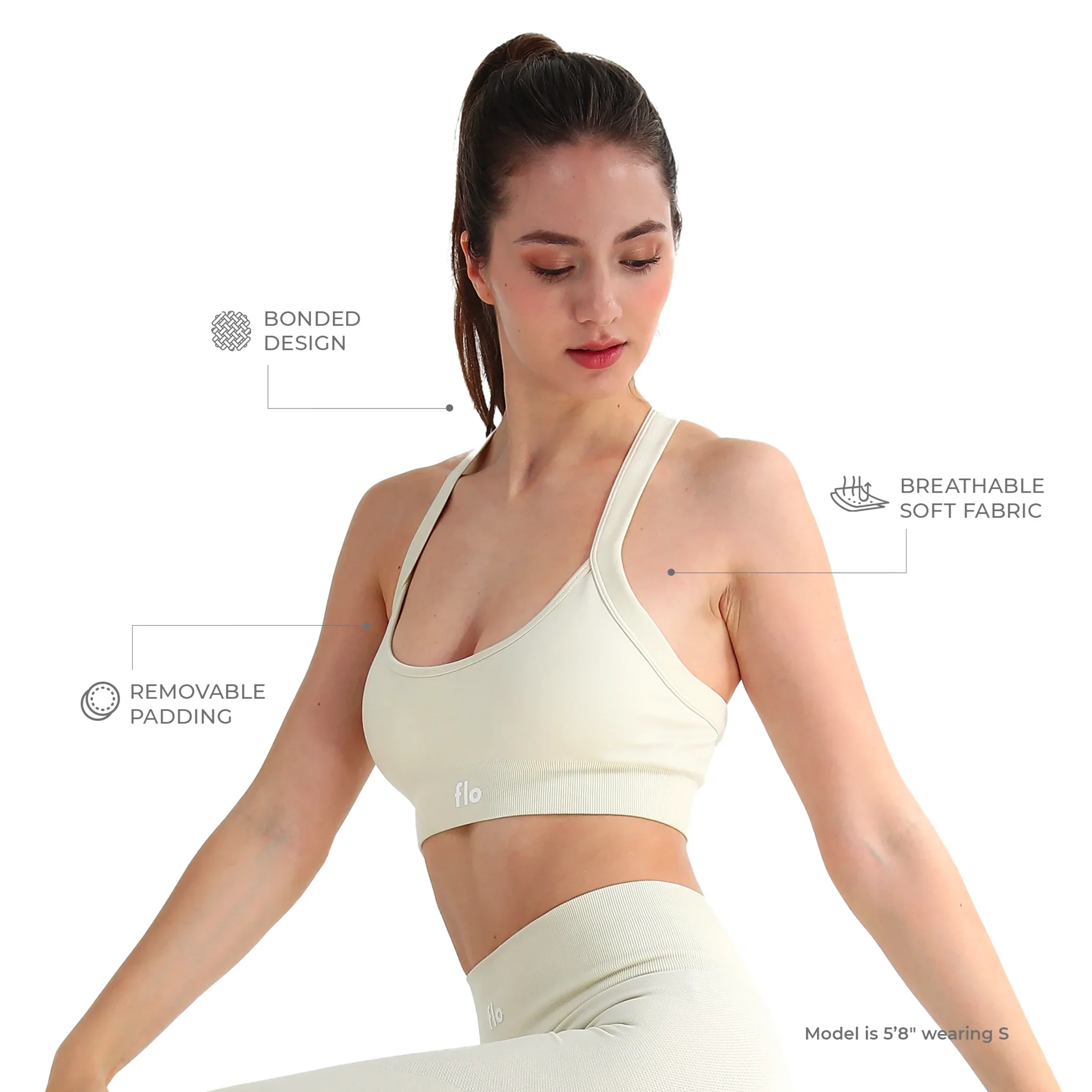 Core Ribbed Sports Bra - Image 14