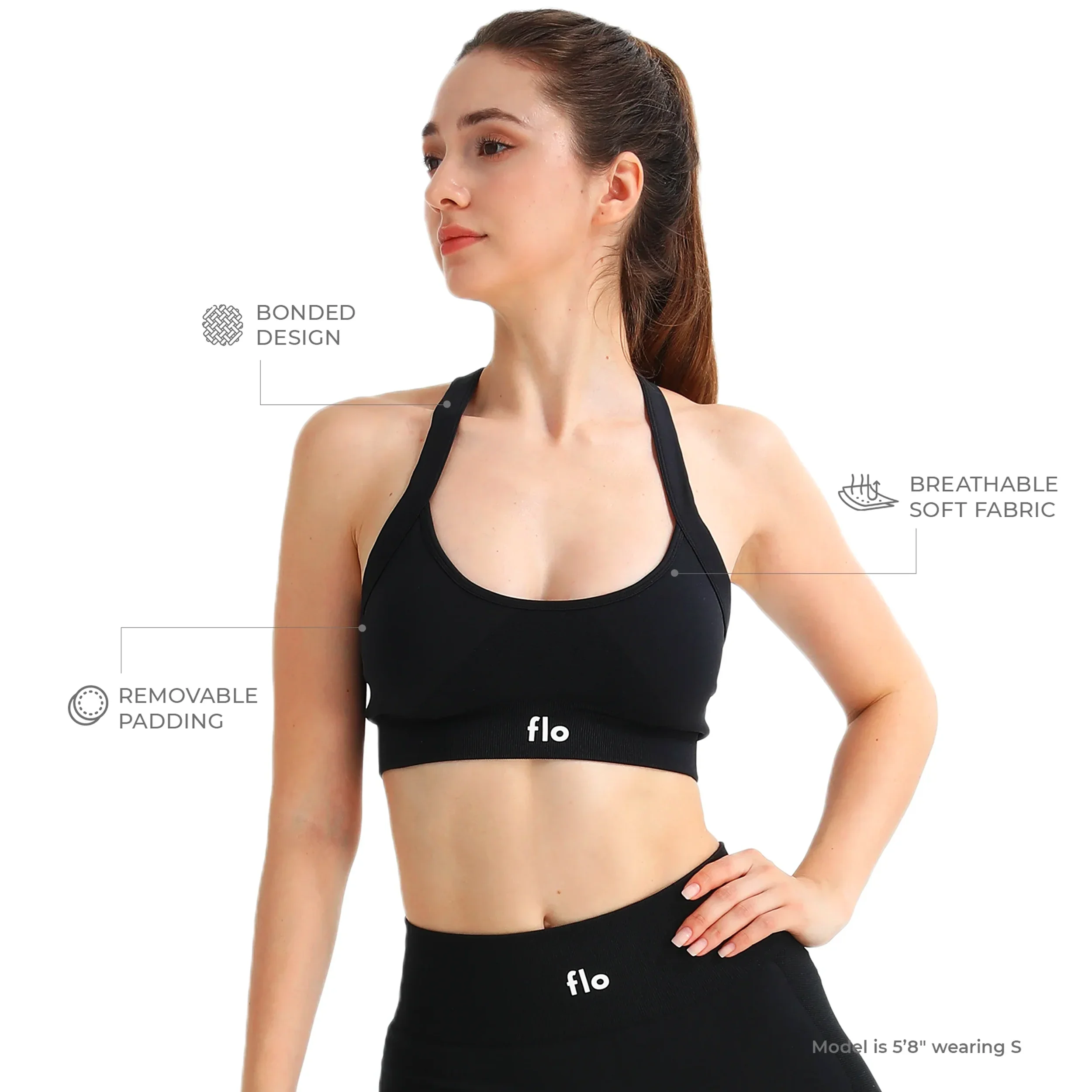 Core Ribbed Sports Bra - Image 8