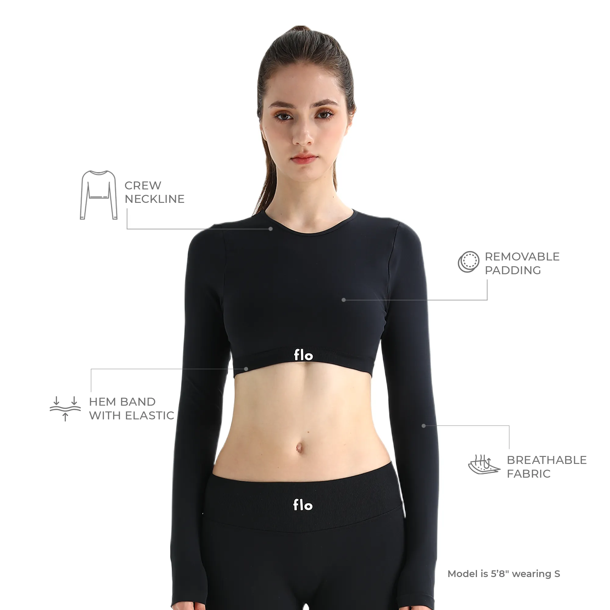 Form Long Sleeve Crop Top - Image 10